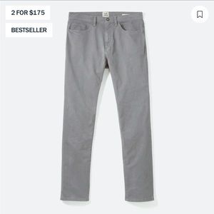 Men’s Flint and Tinder by Huckberry 365 Pant - Slim in light grey 34x34